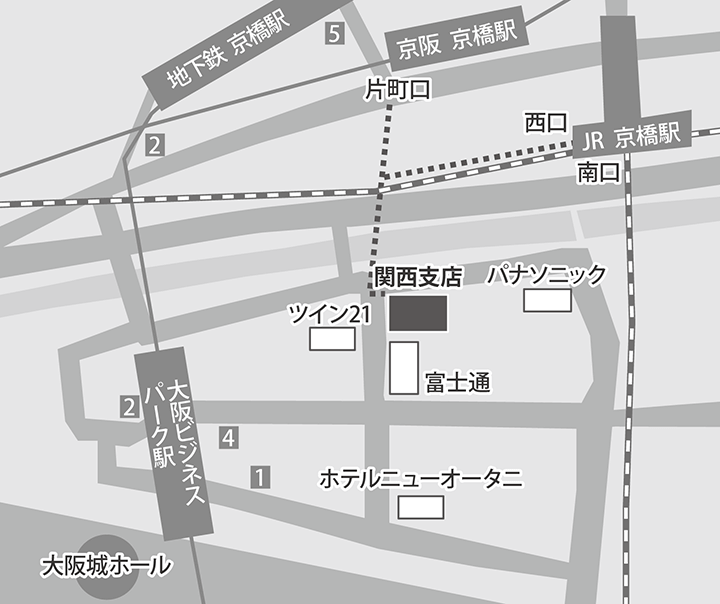 関西支店地図